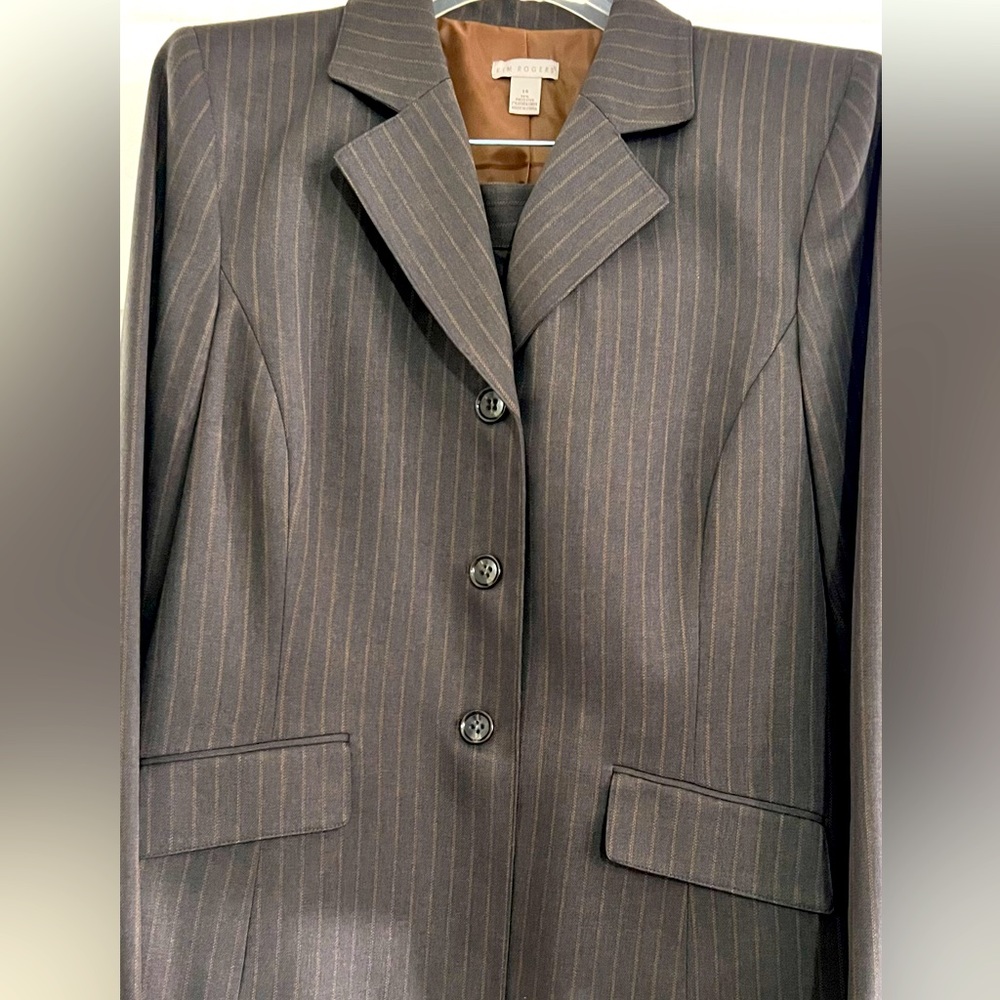 Chocolate Brown Two Piece Pants Suit